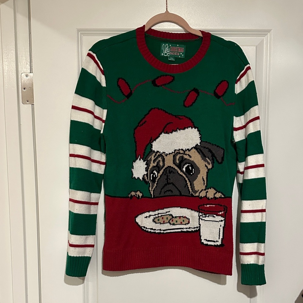 Christmas Pug Sweater
